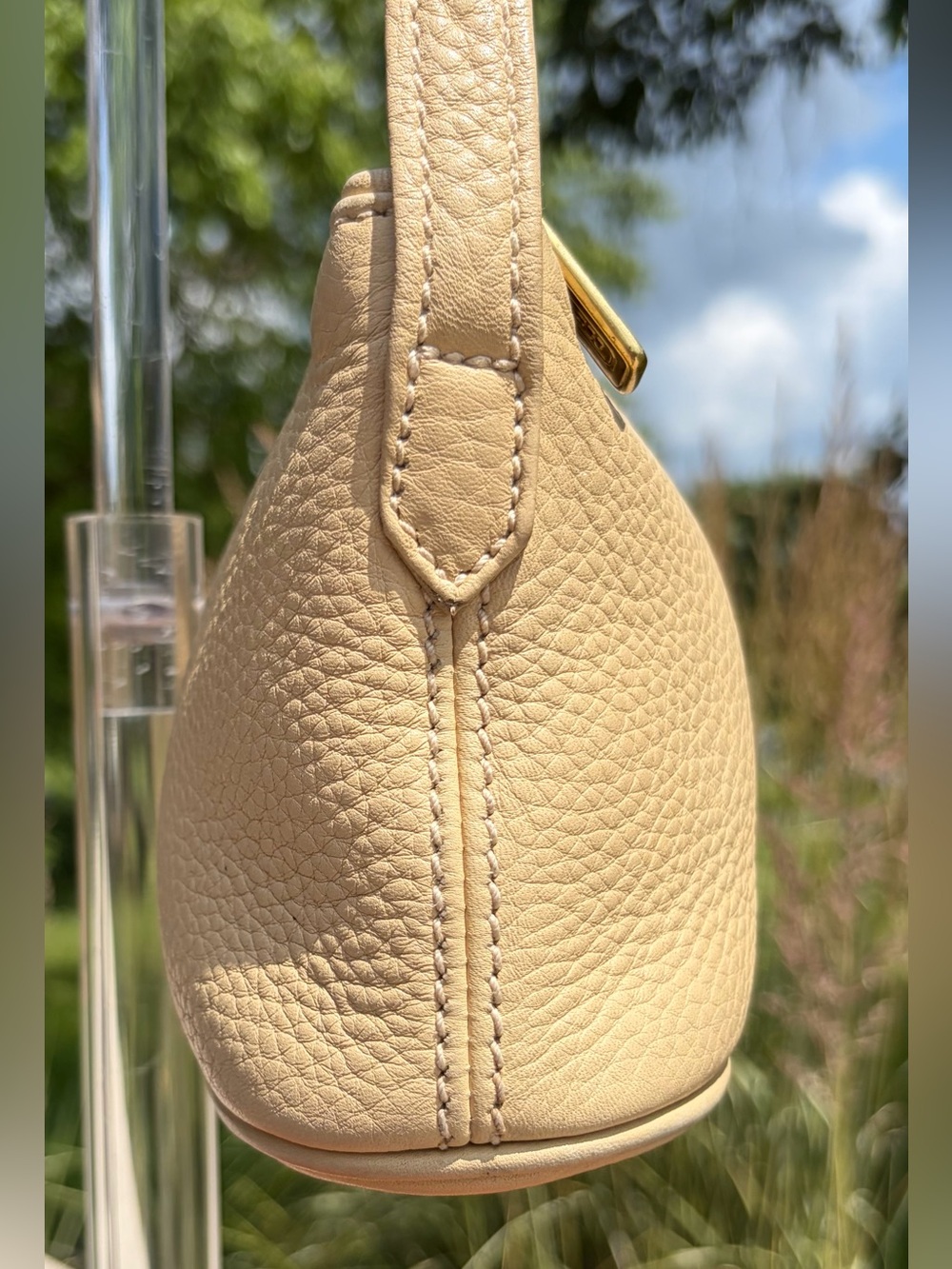 Vintage COACH Sonoma Small Zip Cream Leather Crossbody Bag 4918 EUC - Picture 11 of 17